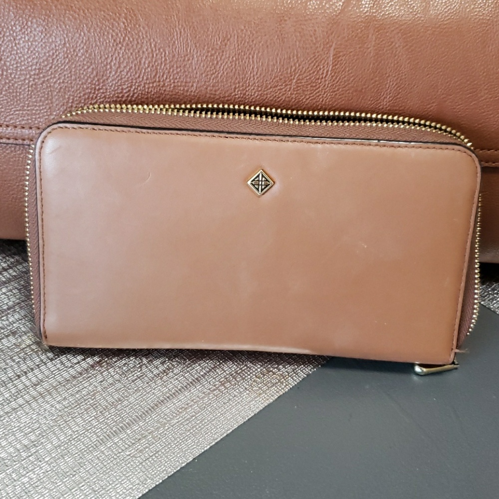 Antonio Melani Whiskey Cognac Color Wallet
